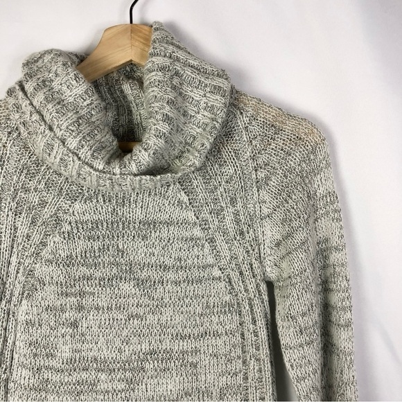 Copper Key Heather Gray High Low Turtleneck Sweater S - Picture 3 of 3